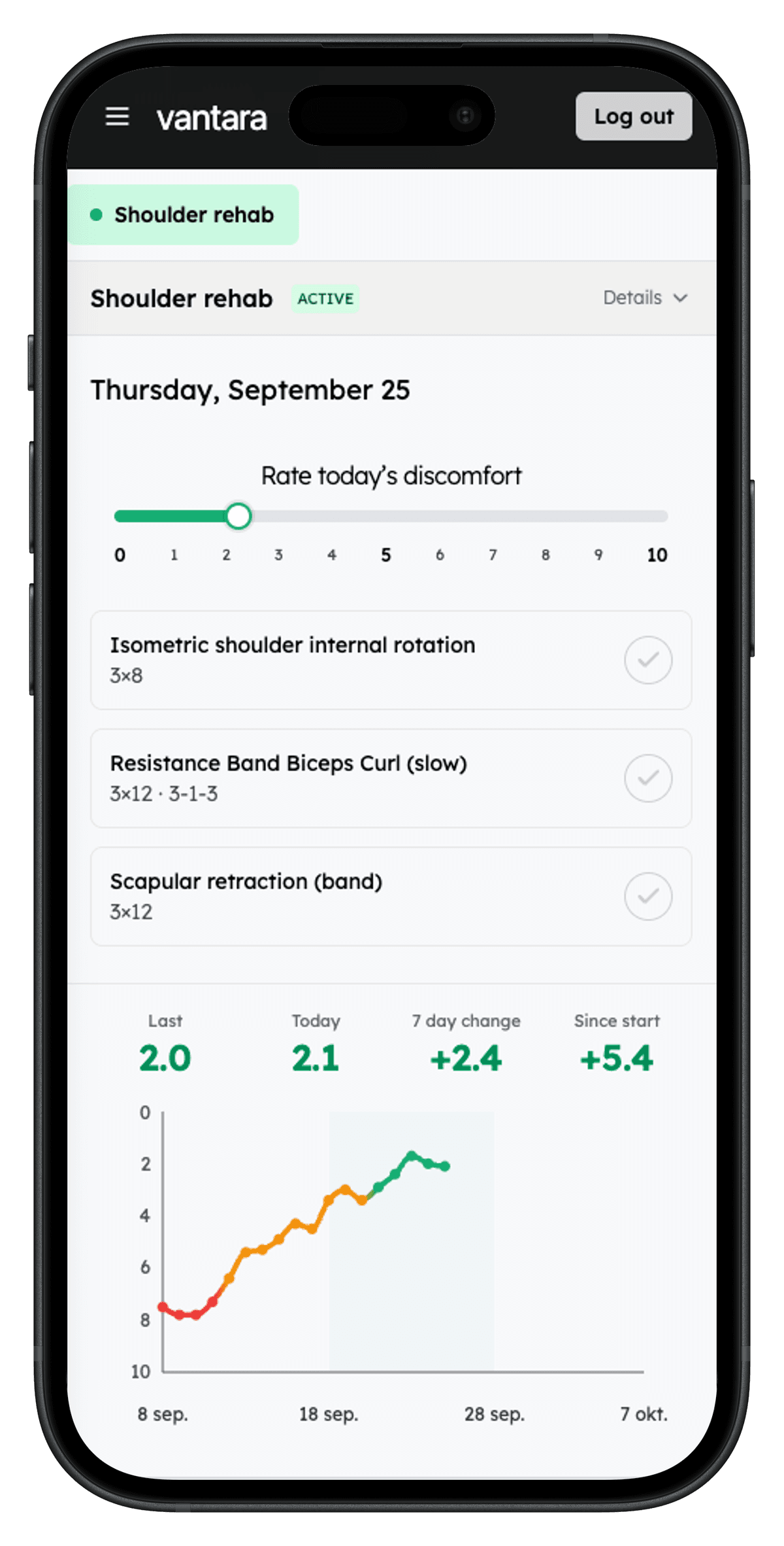 Vantara app preview on iPhone